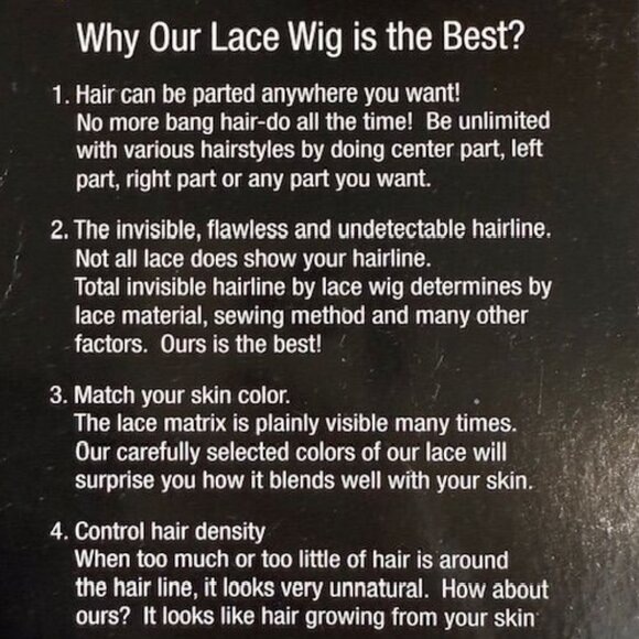 It's A Wig Broadway 30" Lace Front Wavy Color 1B Synthetic Wig - Picture 15 of 16